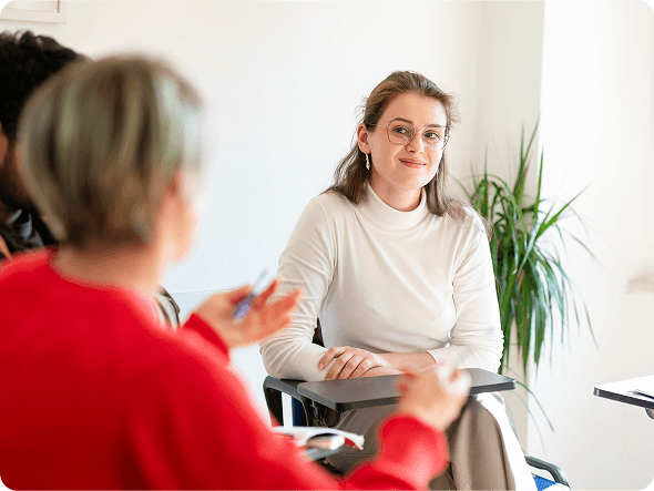 Student focused during an Italian language lesson